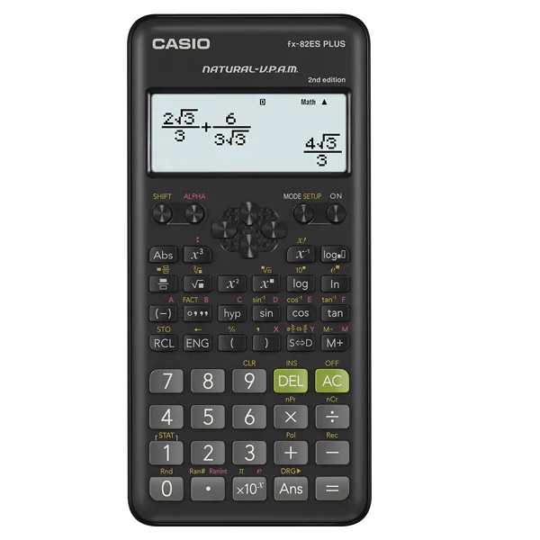 CASIO FX-82ES PLUS 2 計數機涵數機計算機科學計算器黑色_學生計數機_ 