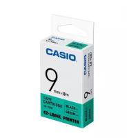 Casio XR-9GN1 標籤帶 9mm綠底黑字