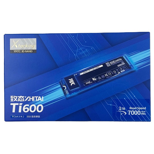 致態ZhiTai Ti600 1TB 7000MB/s NVMe2.0 PCIe Gen4x4 M.2 2280 內置SSD