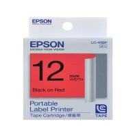 EPSON LK-4RBP  12mm x 8M  標籤帶-紅底黑字 C53S654403 LW-300 LW-400 LW-600P LW-700