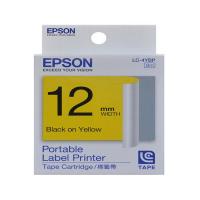 EPSON LK-4YBP  12mm  標籤帶-黃底黑字 C53S654515 LW-300 LW-400 LW-600P LW-700