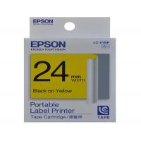 EPSON LK-6YBP  24mm  標籤帶-黃底黑字 C53S656507 LW-700