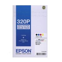 Epson (T320) C13T320083 (原裝) 四色墨盒連100張4R...