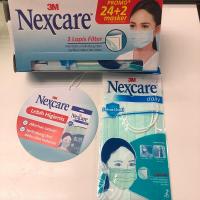 3M Nexcare 三層外科口罩(2個包裝售價$20)