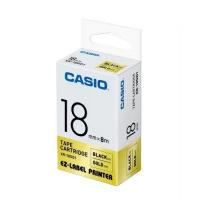 Casio XR-18GD1 標籤帶 18mm金底黑字