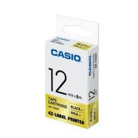 Casio XR-12GD1 標籤帶 12mm金底黑字