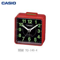 CASIO 鬧鐘 TQ-140-4 紅框黑底