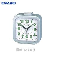 CASIO 鬧鐘 TQ-141-8 銀框白底