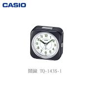 CASIO 鬧鐘 TQ-143S-1 黑框白底