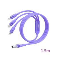 PISEN 1.5M 1拖3 充電線 TYPE-C+Lightning+Micro-USB