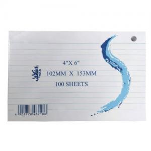4吋 x 6吋 行咭 有孔 100張