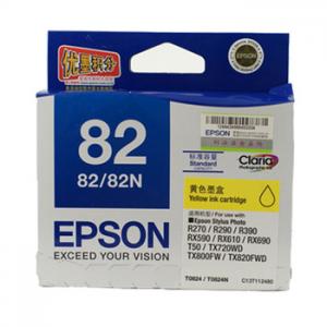 Epson  82  T0824N=C13T112480  原裝  Ink - Yellow STY R270 R290 R390 RX590 RX610 RX690 TX800FW T50 TX820FWD