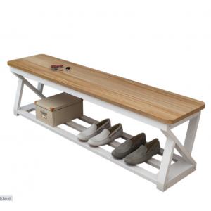 AutoMax 更衣室 洗浴室 健身房休息 長櫈子 120x30cm 雙層標配