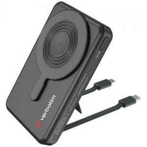 Verbatim 5合1 Charge n Go 10000mAh C+L 及LED螢幕 流動充電池 32280 灰黑色