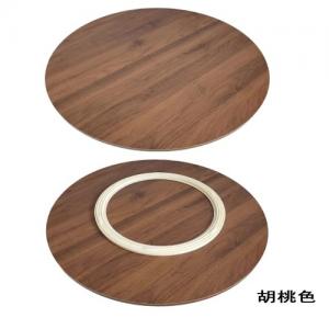 Automax 110CM 直徑 實木餐桌轉盤 胡桃色